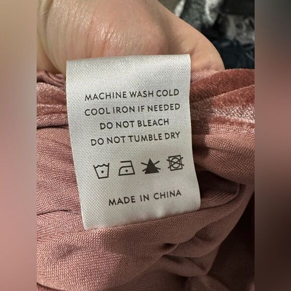 Baltic Born One Shoulder Velvet Maxi Dress L Rose Mauve Brown Long Formal Gown 1 - Picture 7 of 8